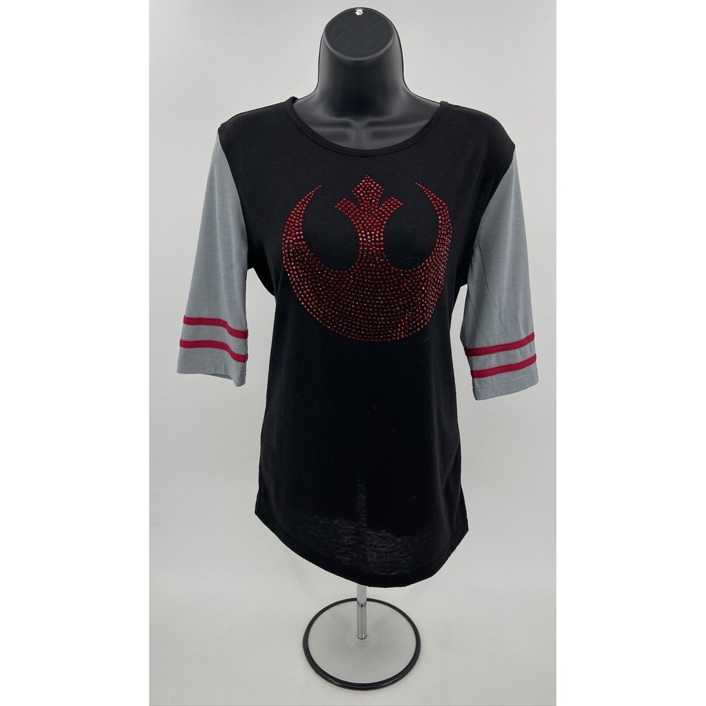 Disney Parks‎ Star Wars Rebel Alliance Ladies Women's Shirt Top Size Small Black